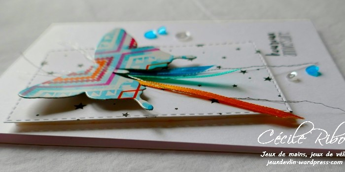 Un papillon de février et de la récup.