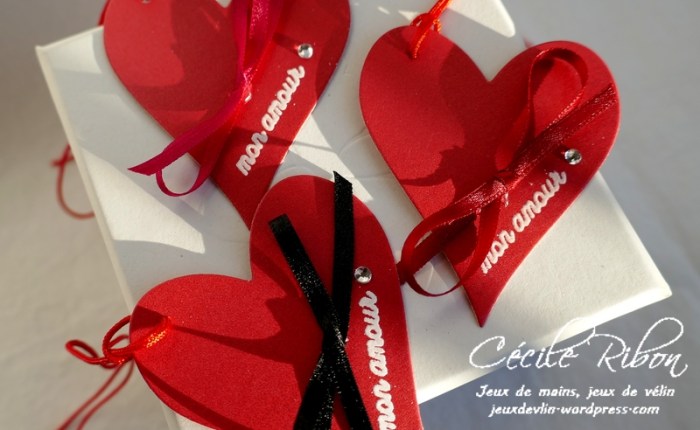 Des étiquettes à gogo #12 – Des cœurs rouges pour la&nbsp;Saint-Valentin.