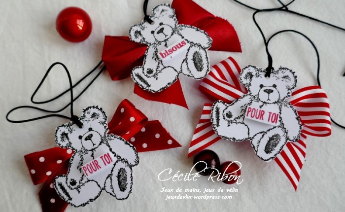 Des étiquettes à gogo #15 – Des Nounours  pour la&nbsp;Saint-Valentin.