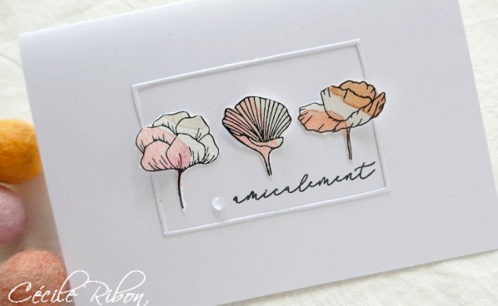 Avec des brouillons d’aquarelle …