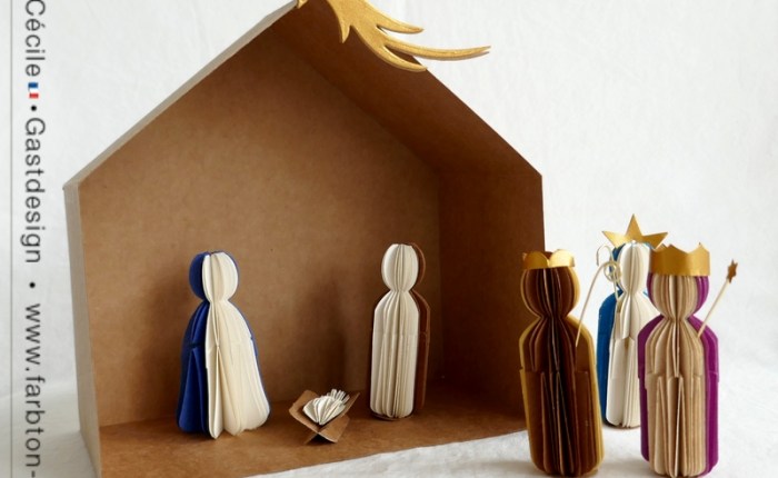 DT Farbton Papier : Une crèche naïve.