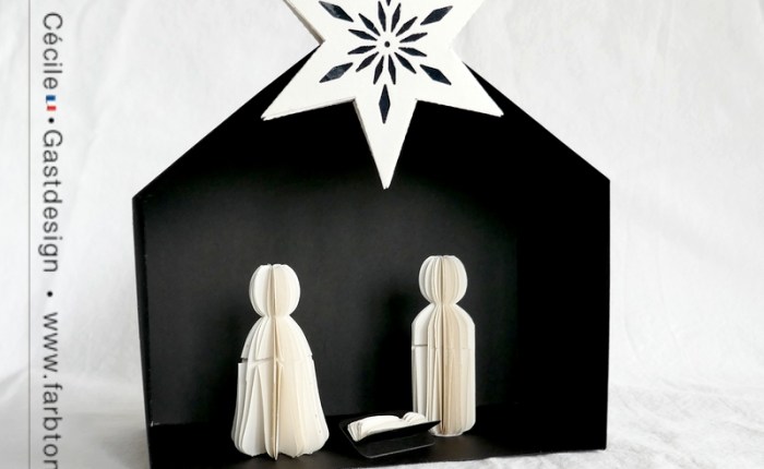 DT Farbton Papier : Une crèche moderne