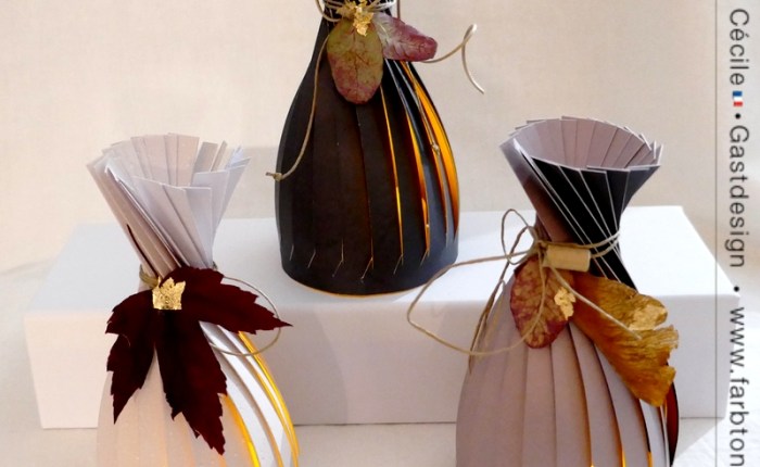 DT Farbton Papier : Des photophores en papier #2.