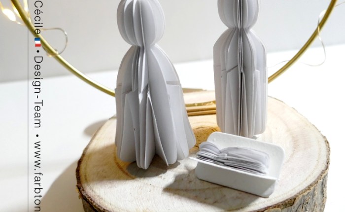 DT Farbton Papier : Une crèche minimaliste et lumineuse