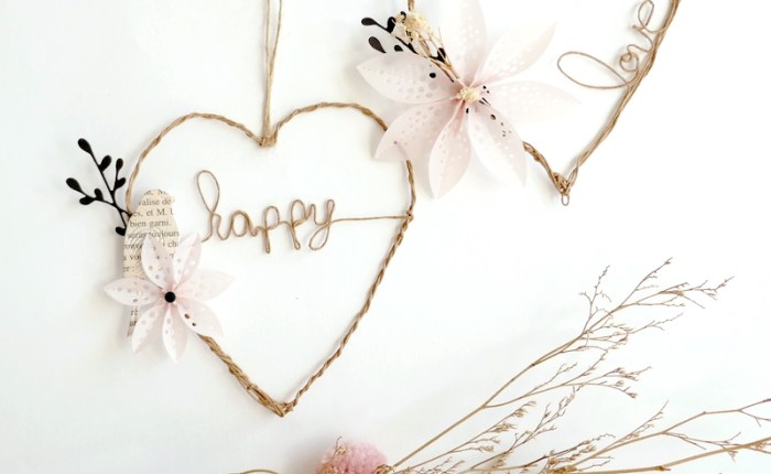 DT Farbton Papier : Des cœurs en ficelle&nbsp;armée