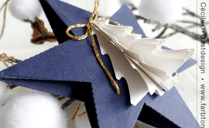 DT Farbton Papier : Des étoiles pour le sapin #4.