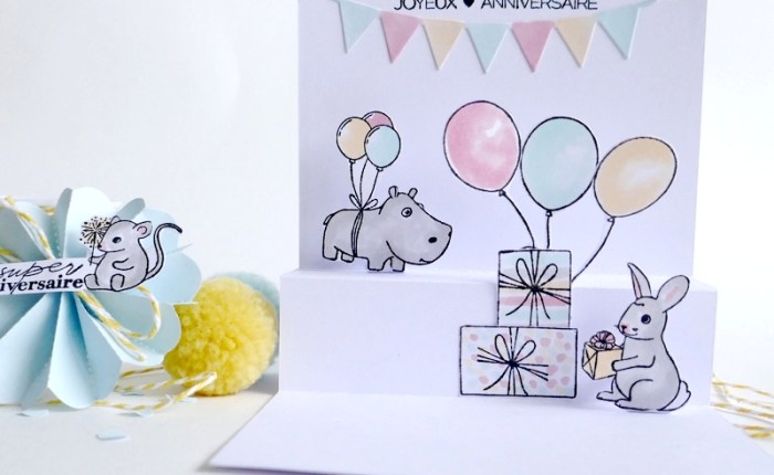 Simply Graphic: Les réalisations des ateliers du 2 mars 2024 (1/3 – Anniversaire enfant).