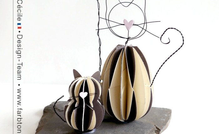 DT Farbton Papier : Maman chat et son chaton&nbsp;…