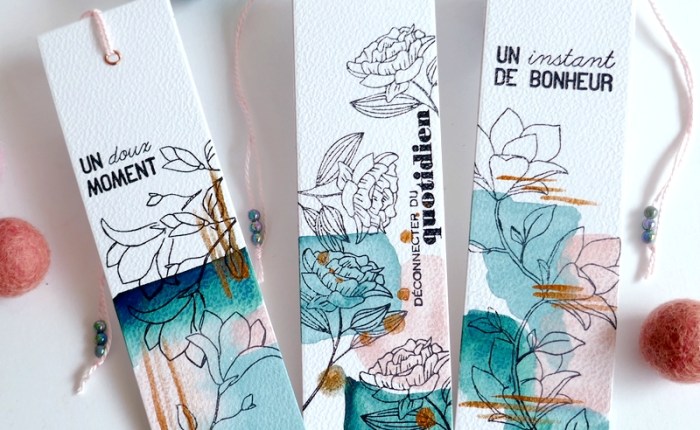 Simply Graphic: Des marque-pages fleuris&nbsp;.