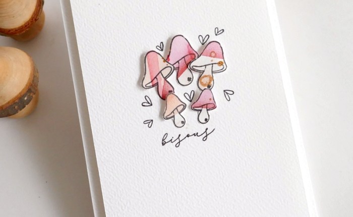 DT Farbton Papier : Des champignons trop mignons.