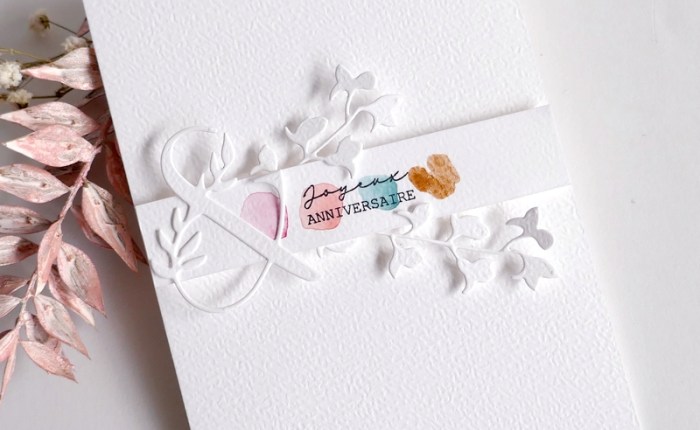 Simply Graphic – Encore une carte avec de restes d&rsquo;aquarelle .
