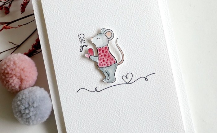 Simply Graphic – Une petite souris pour dire « Je t’aime »