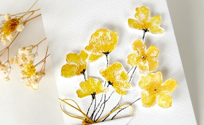 Une carte couleur soleil.