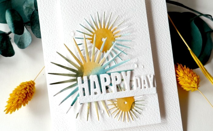 DT Farbton Papier : Carte « Happy day ».