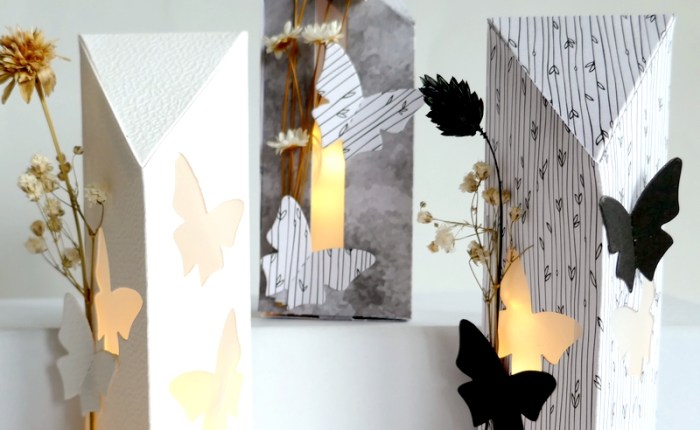 DT Farbton Papier : Des photophores géométriques.