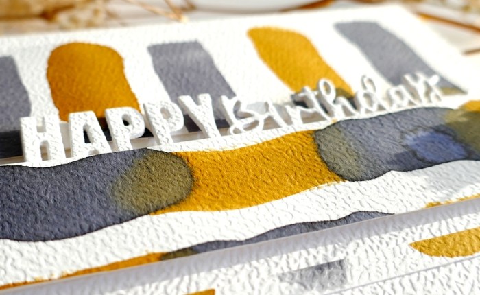 DT Farbton Papier : Trio de cartes d’anniversaire