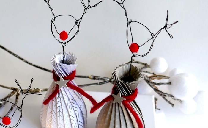 DT Farbton Papier : Rudolph le renne au nez rouge (Déco de Noël)