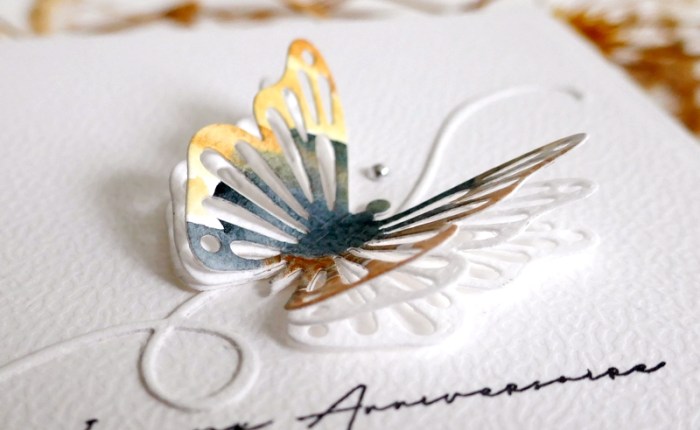 L’envol du papillon … (Carte d’anniversaire)