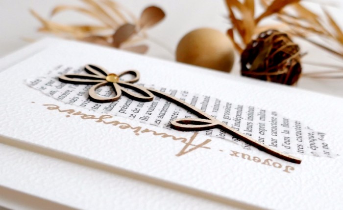 Une carte d’anniversaire en toute simplicité