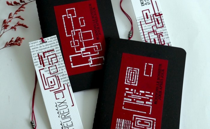 DT Farbton Papier : Ensembles carnets et marque-pages très graphiques