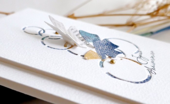 DT Farbton Papier : Carte d’anniversaire « Envol de papillons »