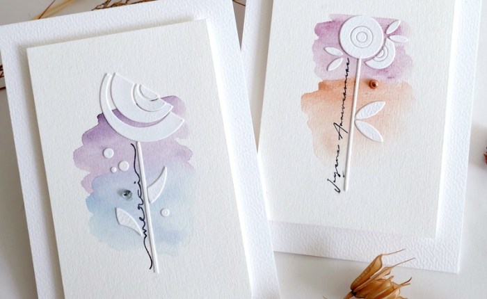 DT Farbton Papier : Duo de cartes anniversaire et&nbsp;remerciement