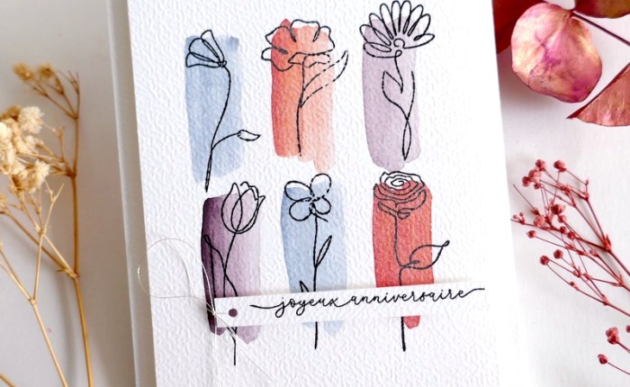 Freshly Made Sketches #731 – A sketch by Donna (Carte « Anniversaire »).