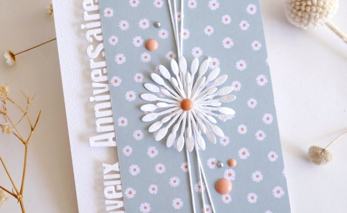 DT Farbton Papier : Une carte d&rsquo;anniversaire printanière.