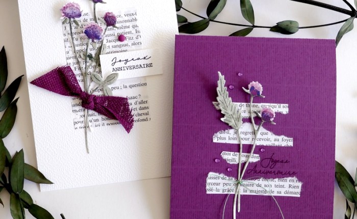 Simply Graphic: Jolies fleurs des champs … ( duo de cartes d’anniversaire)