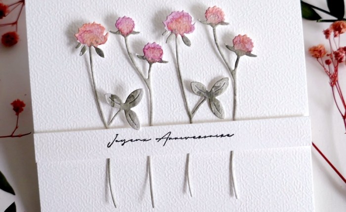 Simply Graphic: La délicatesse des fleurs sauvages … (Carte d&rsquo;anniversaire)