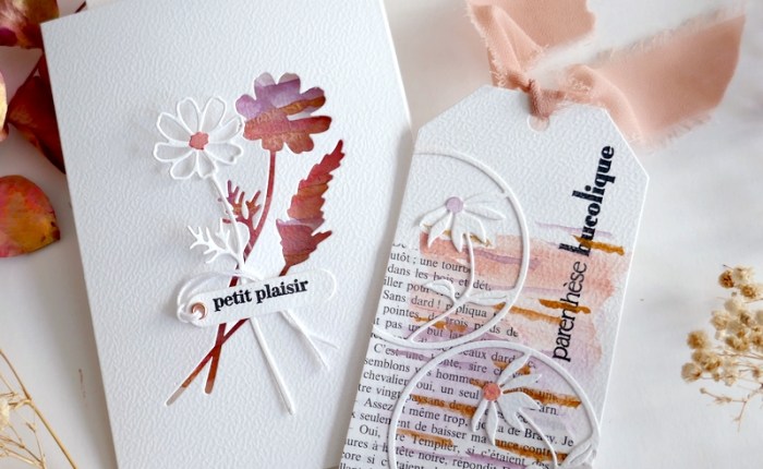 Simply Graphic: Les ateliers de printemps #1 (Carte anniversaire et tag).
