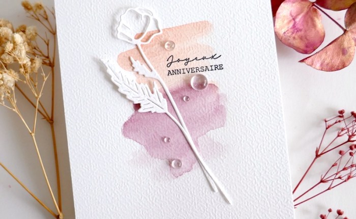 Simply Graphic: Une carte d’anniversaire minimaliste.