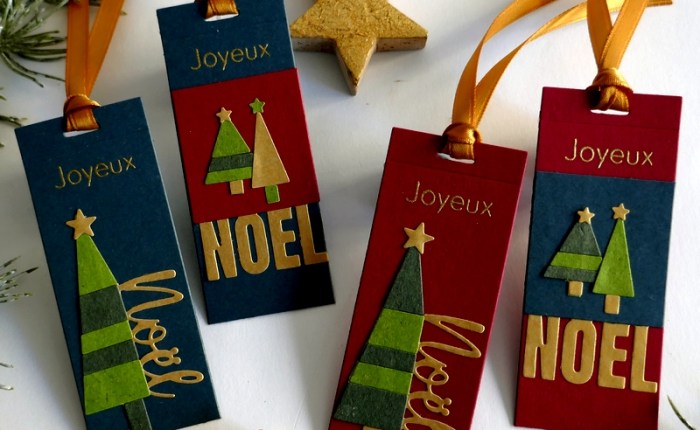 Farbton Papier : Des étiquettes pour les cadeaux de Noël&nbsp;.